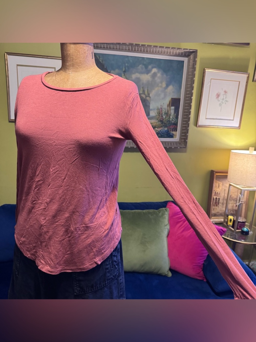 Aeropostale Women's Long-Sleeve Crewneck Top